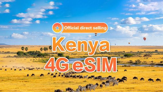 [Kenya] 4G | eSIM | 1-30 days available | Subscribe and use | Hotspot supported | QR Code