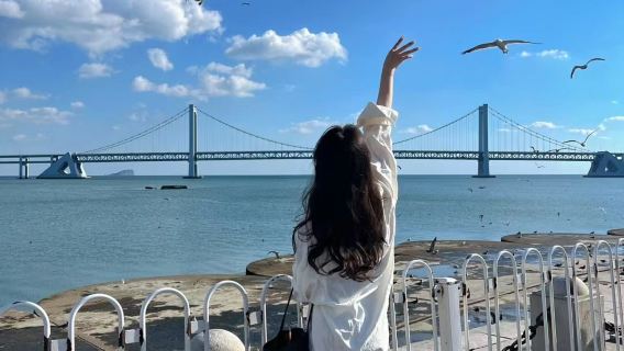 大連星海灣海水浴場旅拍【【全精修】精緻攝影旅行跟拍親子情侶閨蜜】