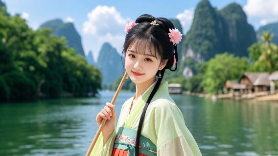 桂林漓江風景名勝區+十里畫廊+遇龍河竹筏漂遊一日遊