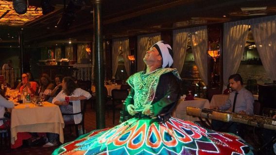 Cairo: Nile River Dinner Cruise + Show + Private Transfers