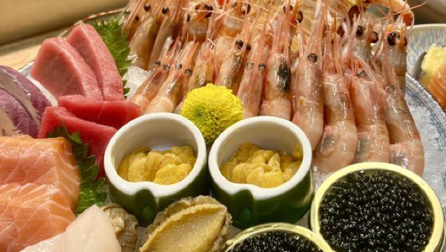 Guangzhous bedste havsbuffet | Inakaya med 270° flodudsigt til 'Lille hofte' [Globalt luftfragtet friskvarer + japansk robatayaki] Friskhed der smelter på tungen