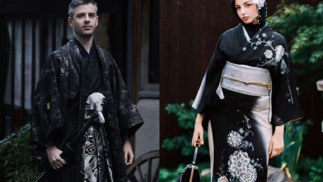 Experiência de Aluguel de Quimono em Tóquio com Sessão Fotográfica no Templo Sensoji | Reserva com Fotógrafo Profissional para Fotos em Roppongi e Tokyo Skytree