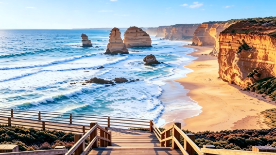 Excursion d'une journée sur la Great Ocean Road de Melbourne avec visite des Twelve Apostles - Visitor Facility (optionnel : Gibson Steps/éclairage inversé)
