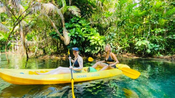 Thailand Krabi Halbtagesausflug mit Kajakfahren auf dem Spiegelsee, Yacht, Mangrovenwald und ATV-Elefantenritt | Thailand Reise