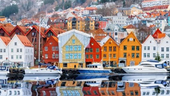 Norway Bergen - Bryggen - Laluan Pelabuhan Perikanan Warisan Dunia - Sewaan Peribadi Bahasa Cina - Tanpa Risau