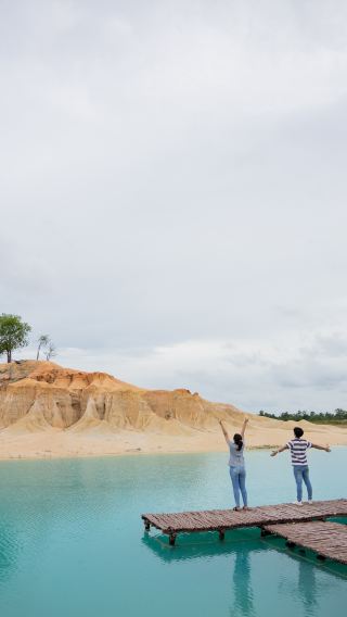 Bintan Mini Desert and Blue Lake with Mangrove, Fireflies, Snorkeling, Safari Tour Option