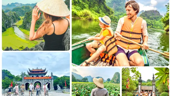 Tour Ninh Bình trong ngày: Tùy chọn tham quan Bái Đính, Hoa Lư, Tam Cốc, Tràng An và Hang Múa.