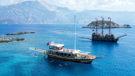 #Türkiye#Fethiye Double Wonder: Luxury Island Hopping Tour|Paragliding in the Clouds | Charter Speedboating Tour