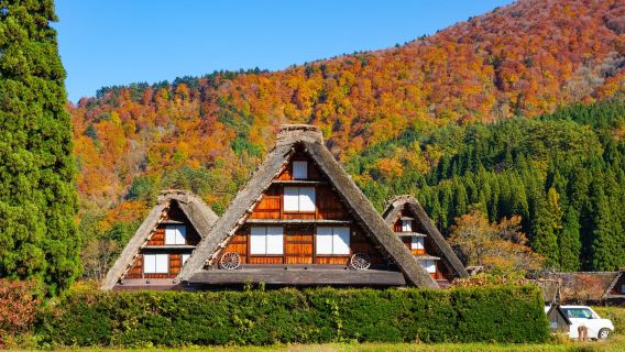 Shirakawa-go & Hakusan White Road herfstblad dagtocht vanaf Kanazawa