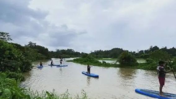 Paddeln im Süßwasser in Galle