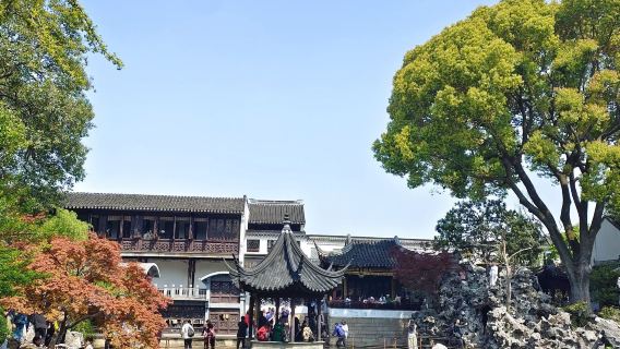 蘇州拙政園+獅子林+平江路歷史街區+寒山寺+山塘街包車一日遊8小時