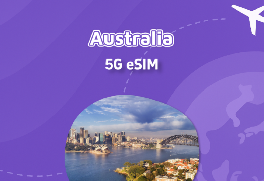Australia | 5G eSIM | High-Speed Data | Daily Pass / Total Data Package | 1-30 Days | Natural day | Quick Installation | QR Code AUD 1.31 Australia | 5G eSIM | High-Speed Data | Daily Pass / Total Data Package | 1-30 Days | Natural day | Quick Installation | QR Code AUD 1.31