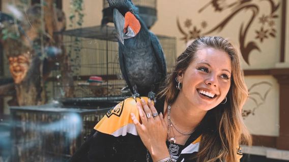 Bali Hidden Canyon Mini Zoo + Black Sand Beach 1-day tour