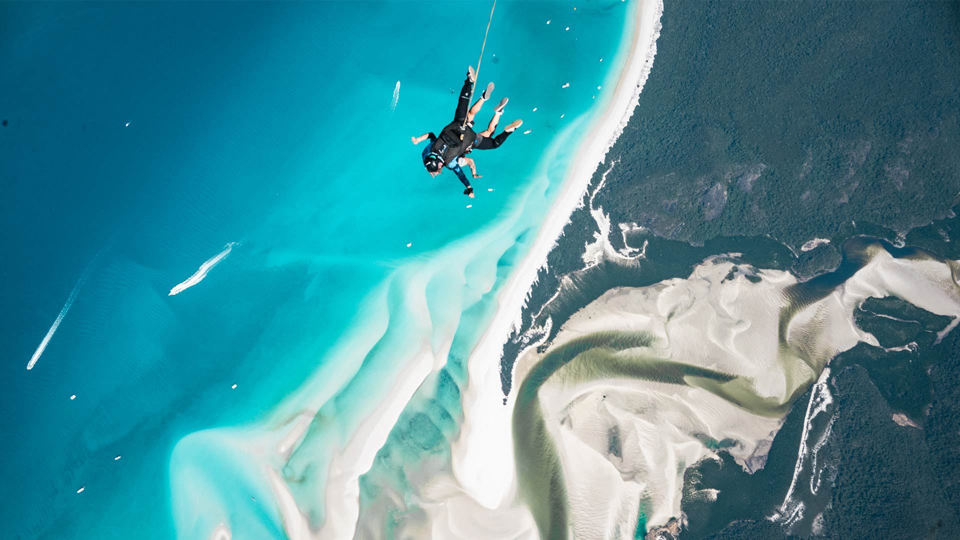 Pakej terjun udara Skydive di Pantai Airlie, Australia [pilihan foto/video termasuk pengangkutan]