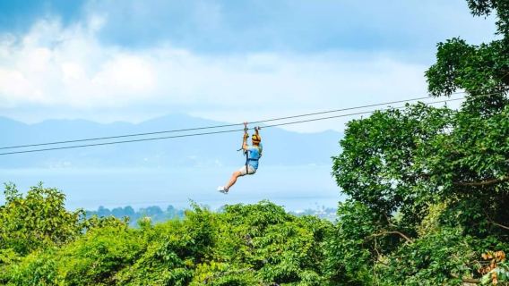 Ko Samui : Aventure passionnante en quad et tyrolienne avec transferts