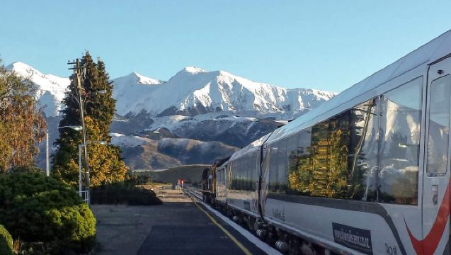 Excursión de un día en tren de montaña desde Christchurch hasta Arthur's Pass en Nueva Zelanda | Almuerzo, traslado al hotel y tren