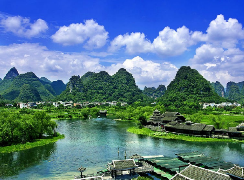 Perjalanan satu hari di Yangshuo: Surga Tersembunyi + Rakit Bambu Sungai Yulong + Pertunjukan Impres