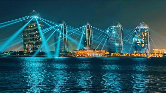 [Sanya Körfezi gece tekne turu] Sınırsız bira ve içecek + gösteri ve interaktif oyunlar + üç katlı genel giriş bileti