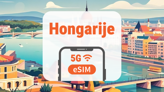 Hongarije 5G eSIM | Dubbel Netwerk • AI & TikTok | 1–30 Dagen | QR-code