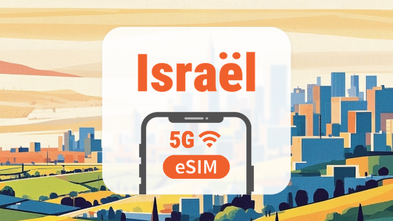 Israël 5G eSIM | Double Réseau • IA & TikTok | 1–30 Jours | Code QR