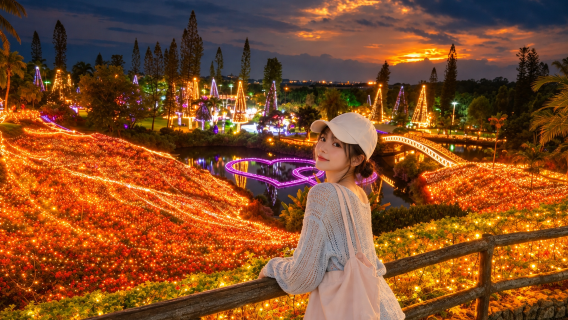 Okinawa | Pertunjukan Cahaya Malam Taman Botani Asia Tenggara termasuk tiket·American Village Chatan·Kastil Zakimi·Gua Batu Kapur