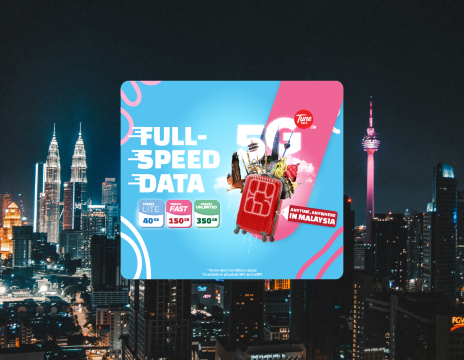 [馬來西亞] TuneTalk | 4/5G SIM卡 |吉隆坡/亞庇/檳城機場自取 |數據與通話