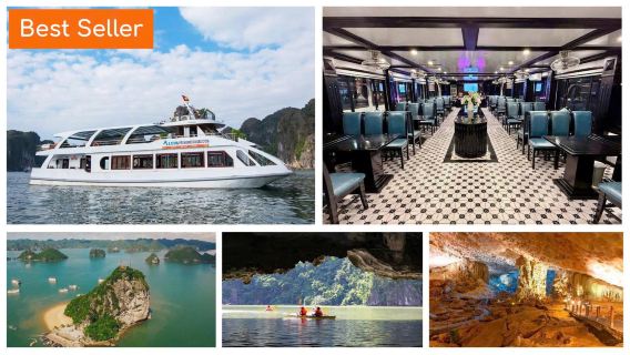 Halong One-day Tour on Premium Cruise with Transfer, Lunch and Entrance Tickets