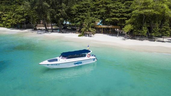 perjalanan satu hari dengan perahu cepat ke Pulau Karang Phuket
