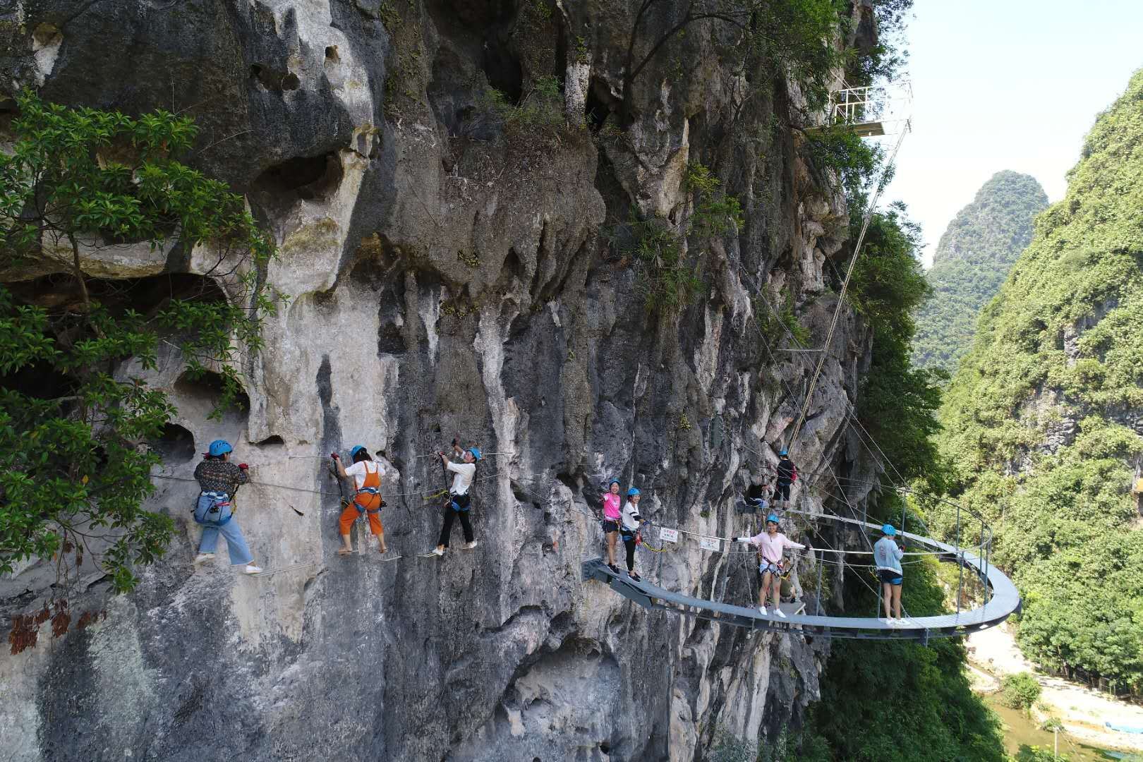 Via Ferrata Rock Climbing and Zipline Ladder Camp immersive experience|Diverse Activities|Beginner-friendly|Included equipment|Opposite Eternal Love|Convenient transportation|Near Yulong River
