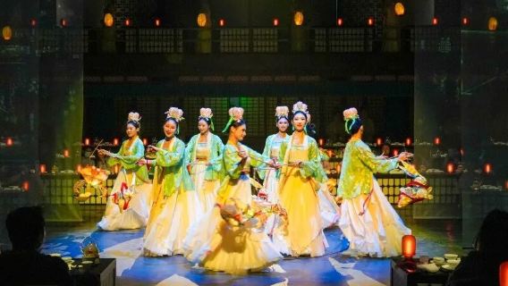 開封:清明上河図・宋宴|宋文化没入型ディナーショー【グルメ料理+古代宮廷楽舞+清明上河図入場チケット付】