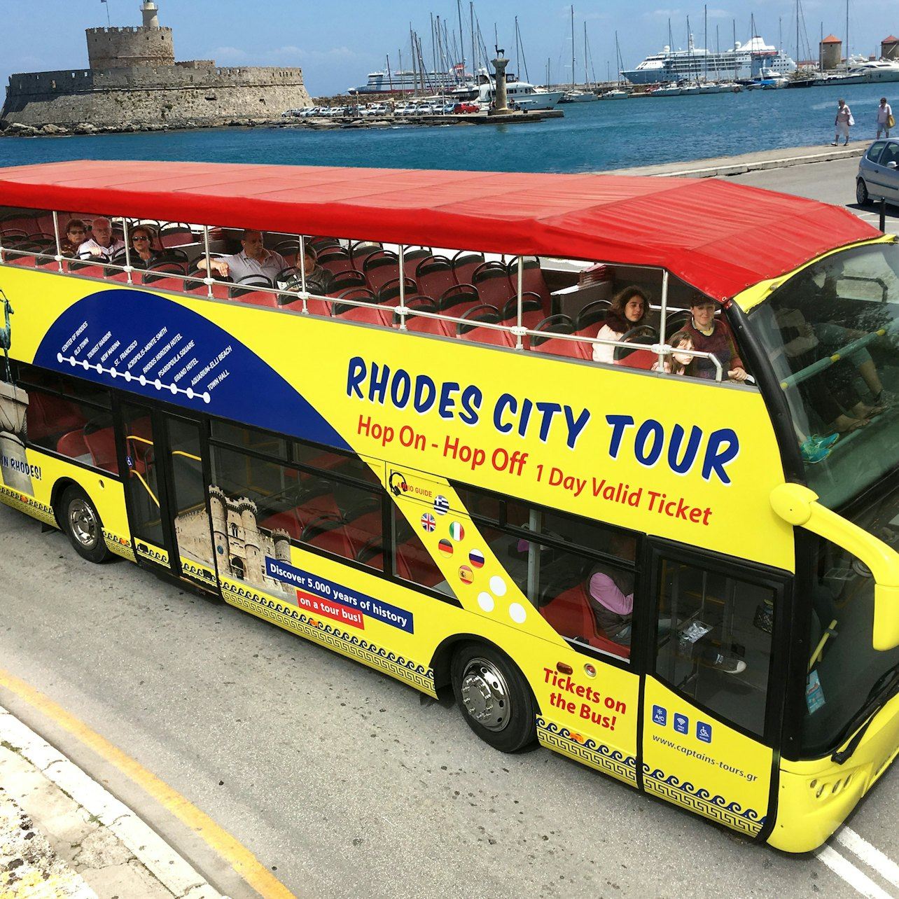 Rhodes: 1-Day Hop-on Hop-off Sightseeing Bus Tour