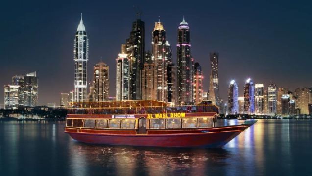 ドバイナイト遊覧船-ドバイ川クルーズ