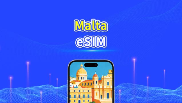Malta eSIM | 5G/4G | Hoge snelheidsdata | 24 uur | 1-30 dagen | QR-code