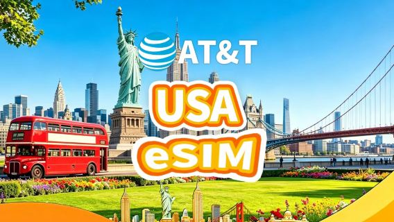 AT&T USA 5G eSIM | Daily 100GB | Calls+SMS | Charged by calendar days | QR Code