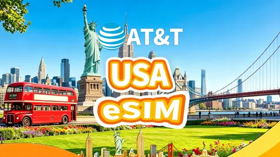 AT&T USA 5G eSIM | Daily 100GB | Calls+SMS | Charged by calendar days | QR Code
