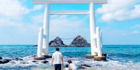 九州糸島祕境:福岡絲島市+芥屋大門+櫻井二見浦夫婦岩一日遊