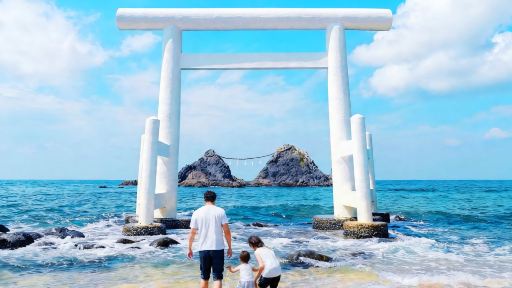 九州糸島祕境：福岡絲島市+芥屋大門+櫻井二見浦夫婦岩一日遊 