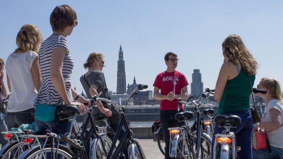 Tour in bicicletta di 3 ore ad Antwerp, Belgio (Stazione Centrale + Grote Markt + MAS)
