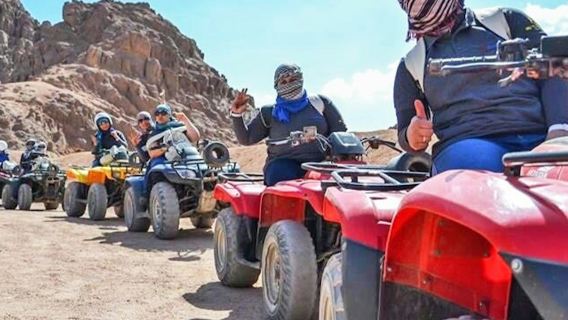 Hurghada: Quad Bike Safari & Camel Ride + BBQ Dinner with Bedouin