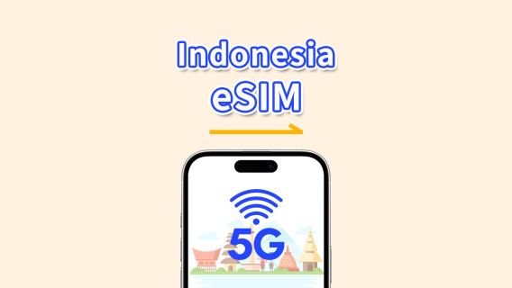 eSIM Indonesia | 5G/4G | Paket Harian/Paket Data Total | 1–30 hari | Hari kalender | Kode QR