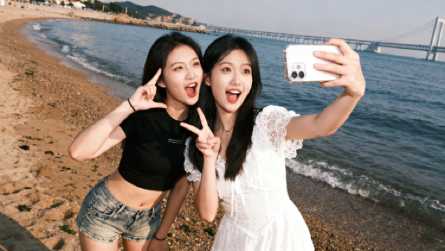 大連星海灣海水浴場Trip Moments【跟拍攝影親子照情侶閨蜜兒童跟拍家庭Trip Moments】