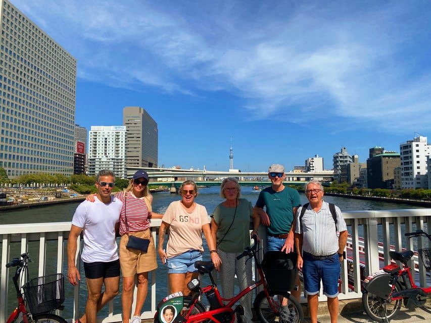 東京：都心のリバーサイドエリアを巡る3時間の電動自転車ツアー