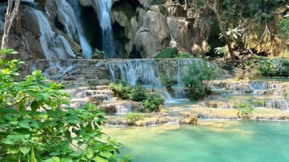 Luang Prabang: Kuang Si Waterfall, kayaking, elephant camp, buffalo farm, Hmong village, rice field tour