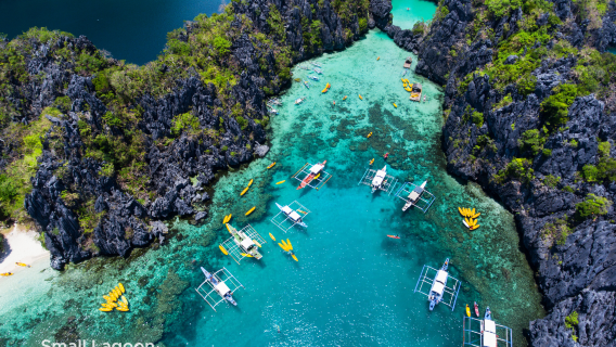 Tour di un giorno a El Nido con isole D: Laguna di Cadlao, Piccola Laguna, Spiaggia del Paradiso e Isola della Tranquillità