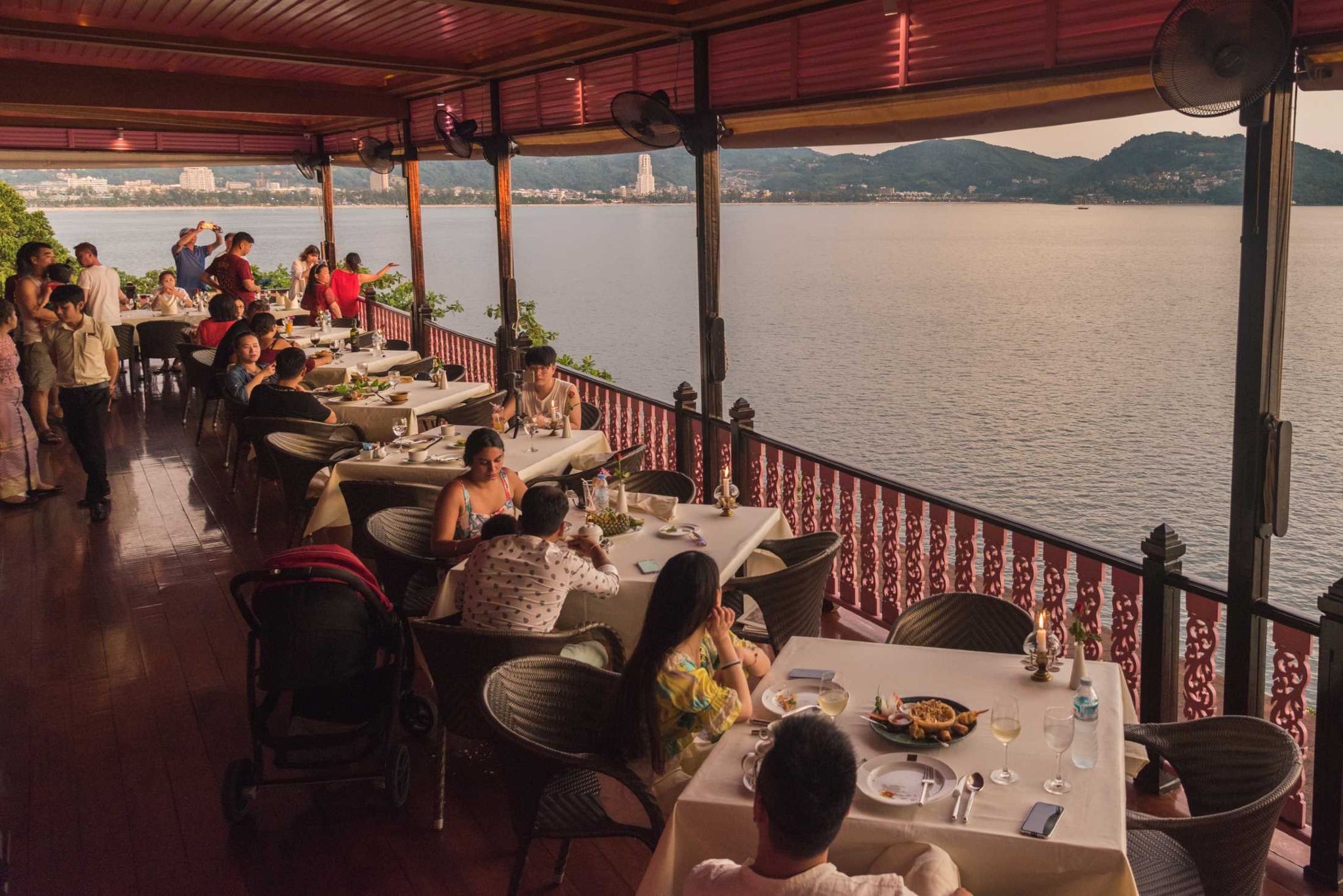 [Cliffside Ocean View] Baan Rim Pa Kalim Cliffside Restaurant in Phuket, Thailand