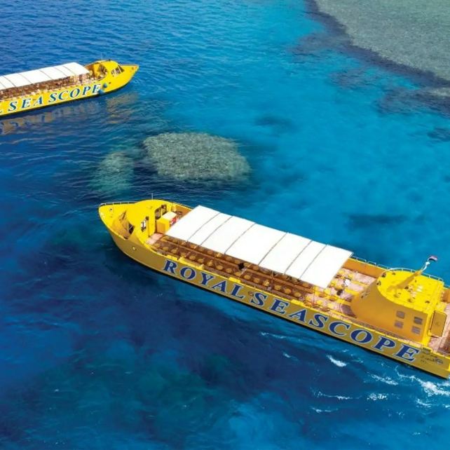 Hurghada : Visite guidée en semi-sous-marin + transferts