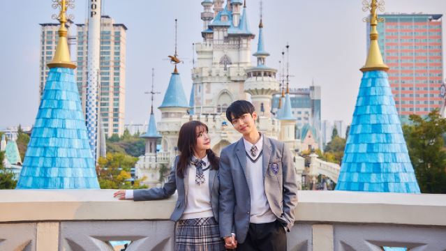 lotte world schooluniformenverhuur Emotionele schooluniformen Hoofdwinkel Jamsil