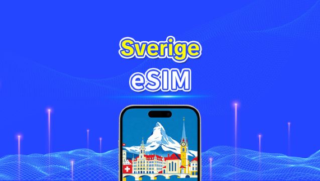 Sverige eSIM | 5G/4G | Hög hastighet | 24 timmar | Välj antal dagar 1-30 dagar | QR-kod