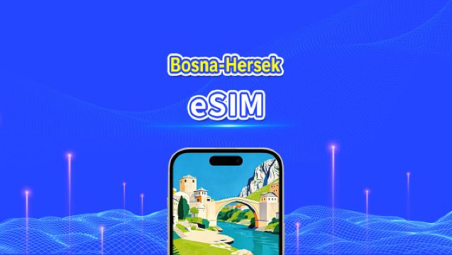 Bosna Hersek eSIM | Yüksek Hızlı İnternet | 4G | Günlük Paket/Veri Paketi | 24 Saat Faturalandırma | 1-30 Gün | QR Kodu