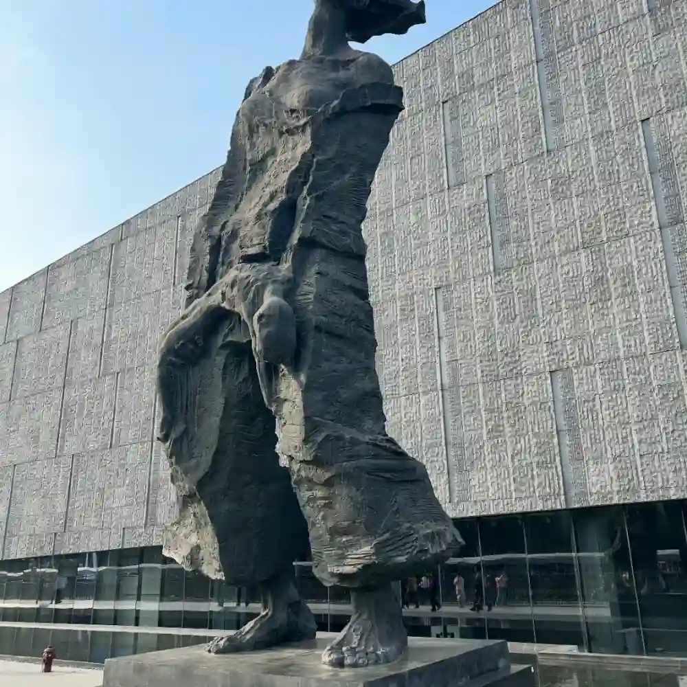 The memorial hall of the victims in Nanjing massacre by Japanese